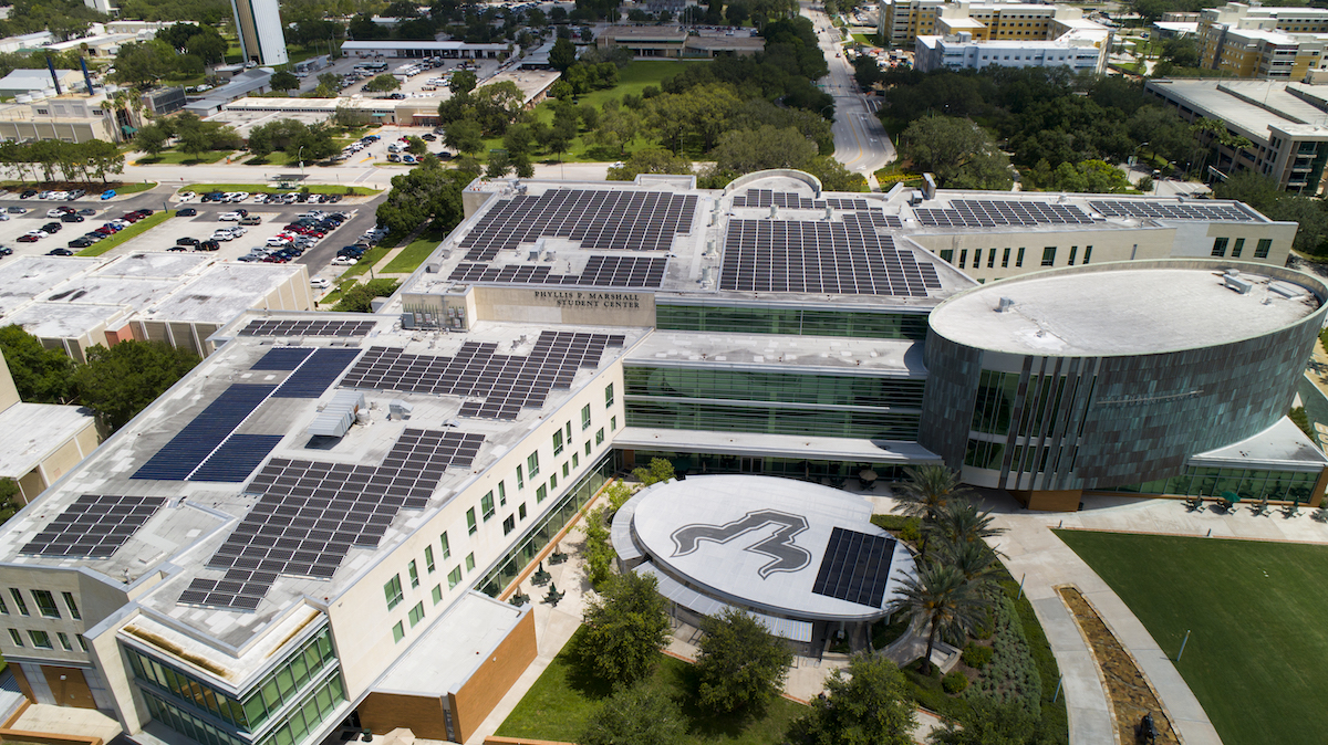 Large-scale commercial solar installation